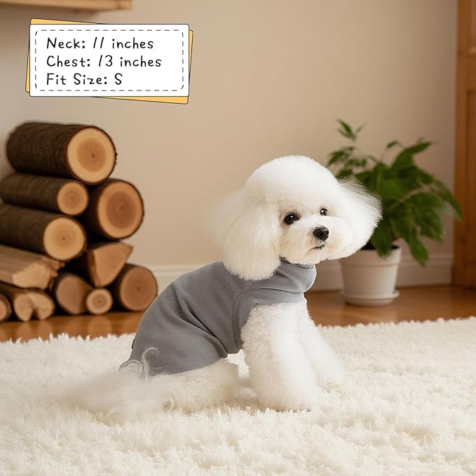 EXPAWLORER Soft Cat Sweater - Sweaters for Cats Only Warm Kitten Clothes, Fall and Winter Pet Coat Pullover Design, Fleece Sweatshirt Clothing Also for Puppy Small Dogs, Grey Large