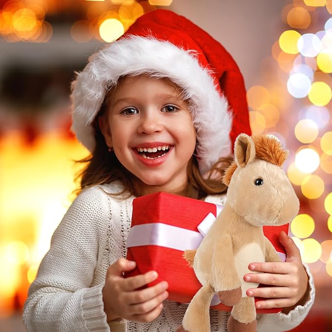 Heatable & Coolable Horses Stuffed Animals, Microwave Heating Pad, Horses Plush for Companion, Cute Plushies Horse Lavender Stuff, Horse Toys Gifts