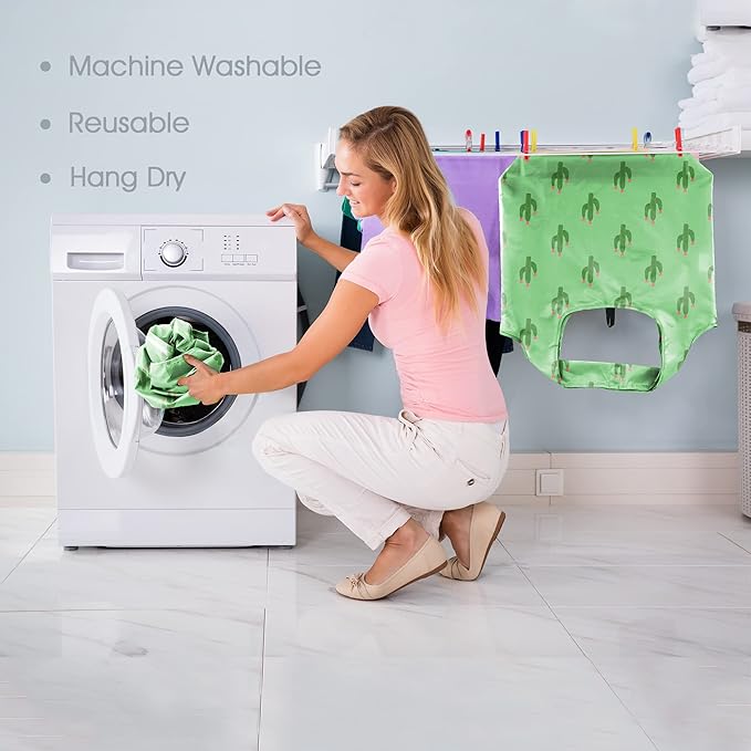 BeeGreen Geometry Reusable Grocery Bags Bulk 6 Packs X-Large, Reusable Shopping Bags Foldable for Groceries, Vegetables, Fruits Watertight Bulk Tote Bags (Cactus Rainbow Polka Dot Red Rose