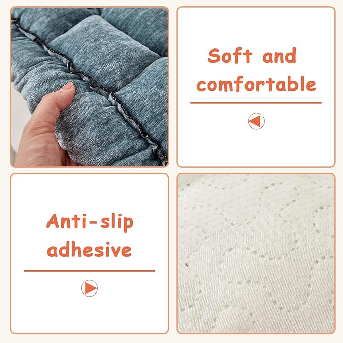 Backseat Pet Bed Mat, Truck Plaid Dog Bed for Car Back Seat, Deluxe Dog Seat Covers, Non-Slip Travel Pet Mat, Fit for Backseat Extenders and Trucks SUVs (Blue, 24.8x54 inch)