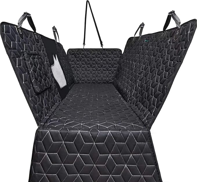 Dog Car Seat Cover for Large SUV, 100% Waterproof Dog Seat Cover for Back Seat for SUV, 600D Heavy Duty Pet Hammock for Car, Non Slip Car Seat Protector for Pet for Tahoe/Yukon/Suburban