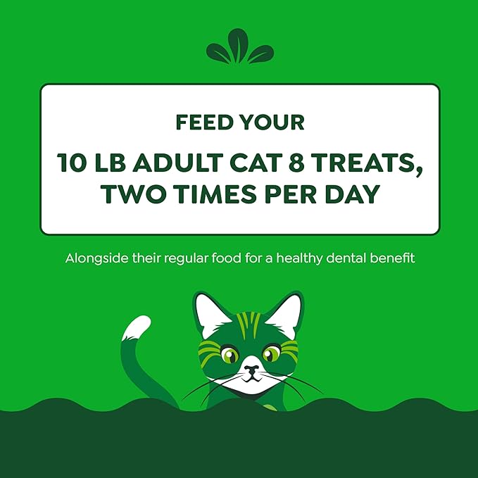 Greenies Feline Adult Dental Cat Treats, Savory Salmon Flavor, 2.1 oz. Pack