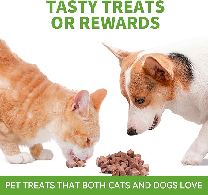 OPET Freeze Dried Cat Treats - Single Ingredient High Protein Pet Food, Healthy Training Snacks, Freeze Dried Duck Food Toppers for Cats and Dogs, Grain Free（Duck, 1.59 oz）