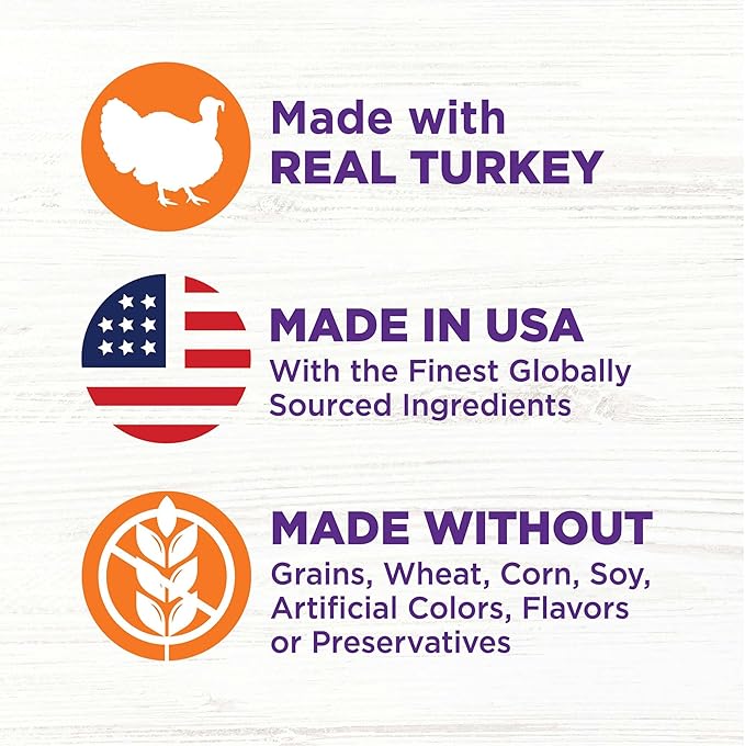 Wellness Bowl Boosters Hearty Toppers, Wet Dog Food Topper for Small, Medium, & Large Breeds, Grain Free, Natural, Turkey & Sweet Potatoes in Broth, 5.5 Ounce Pouch (Pack of 12)