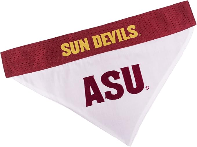 Pets First Collegiate Pet Accessories, Reversible Bandana, Arizona State Sun Devils, Large/X-Large