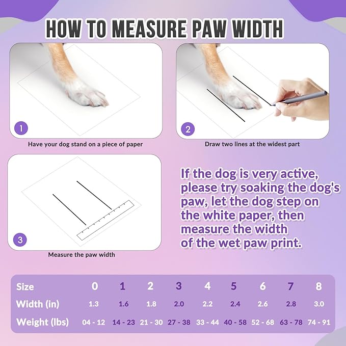 SlowTon Dog Shoes for Large Small Medium Dogs - Breathable Dog Boots for Summer Hot Pavement, Paw Protector for Outdoor Walking Winter Snow, Anti-Slip Rubber Dog Booties for Hard Floor (Purple PI, 3)