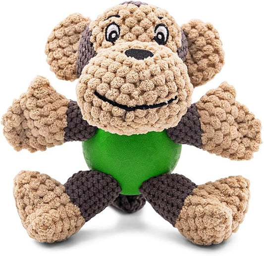 Raffaelo Dog Toys, Puppy Toys, Stuffed Teething Cleaning Chew Toys, Plush Interactive Dog Toys to Keep Them Busy with Squeaky, Training Reward Gift - (5.9-6.3")