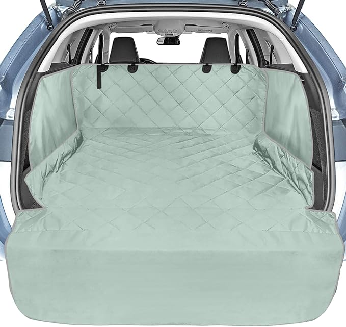 Veckle Cargo Liner, SUV Cargo Cover for Dogs with Side Flaps Hammock Water Resistant Nonslip Dog Seat Cover Cargo Area Protector Scratchproof for SUVs Sedans Vans