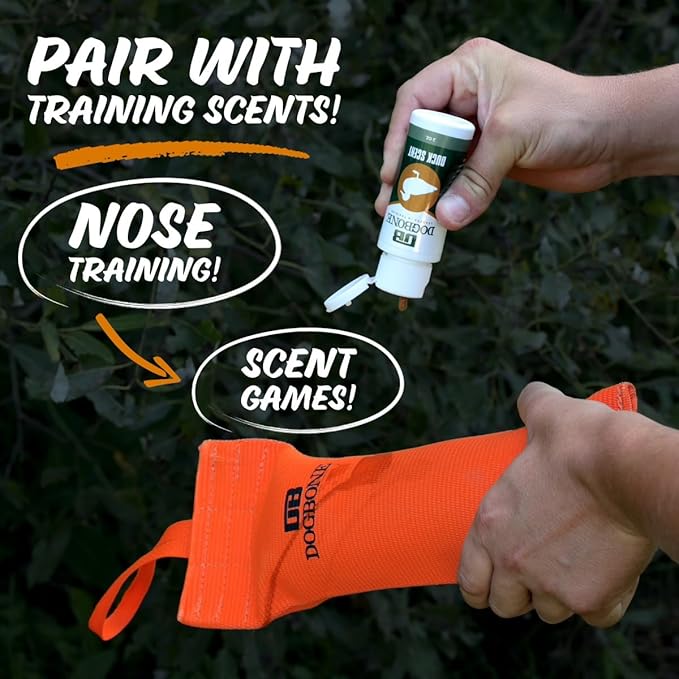 DogBone Firehose Dog Bumper for Hunting & Sporting Dog Training – Perfect Floating Dummy for Water Retrieving & Fetch – Ideal Canvas Alternative for Puppies or Adult Retrievers & Includes Throw Loop