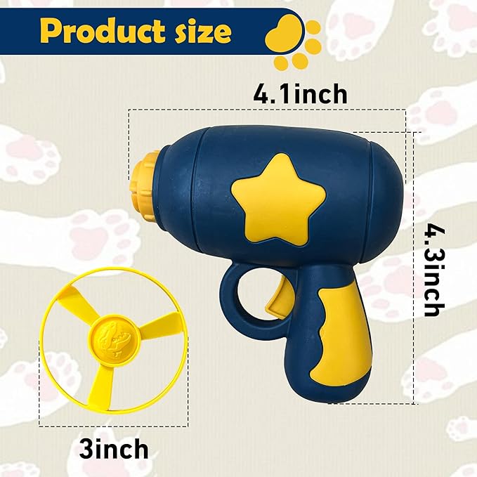 18 PCS Cat Fetch Toy with Colorful Flying Propellers Set, Cat Playing Tracking Interactive Toys for Kitten Chasing Training Hunting