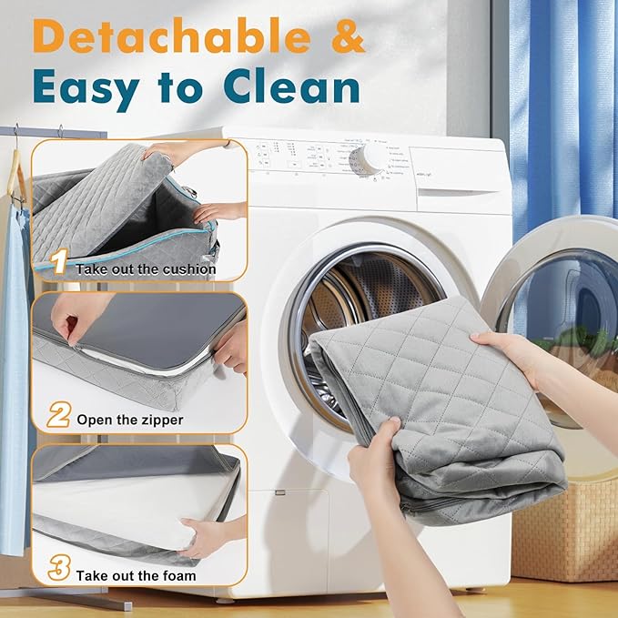 Large Dog Car Seat, Dog Car Bed for Large Dogs Under 120lbs, Dog Booster Seat with Thick Cushion and 2 Pet Safety Leashes, Detachable & Washable Pet car Bed for Backseat