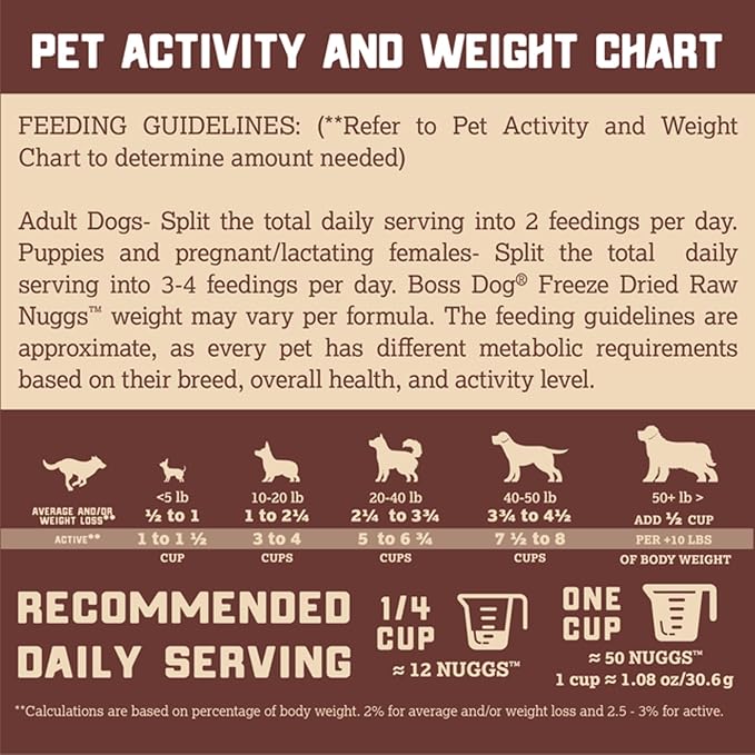 Boss Dog Complete & Balanced Freeze Dried Raw Diet for Dogs, Beef Recipe, 12 oz Bag