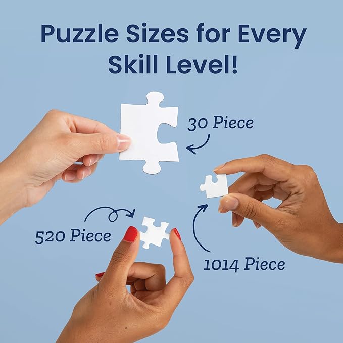 Photo Puzzle, Pet, Wedding, Family Reunion Puzzle | 1000 Piece, Custom Jigsaw Puzzle for Adults (Horizontal/Landscape) | 30" x 20" | I See Me!