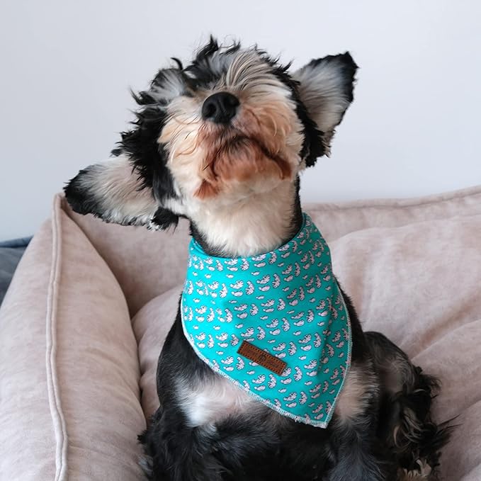 lionet paws Summer Dog Bandana Manatee for Small Medium Large Dogs, Cat Dog Kerchief Triangle Bibs Scarf for Male Female