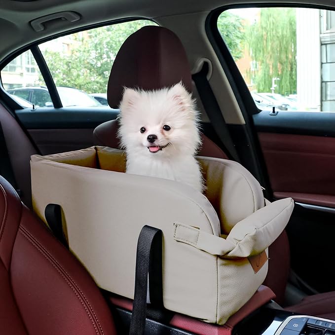 Dog Car Seat Centre Console Dog Booster Dog Car Seat Small Dog Cat Booster Seat for Dogs Cats Pets Up to 13lbs