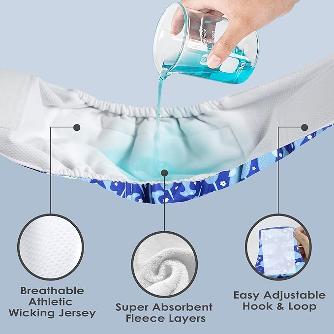 wegreeco Washable Male Dog Belly Band (Stylish Pattern)- Pack of 3 - Washable Male Dog Belly Wrap, Dog Diapers Male (Whale, M)