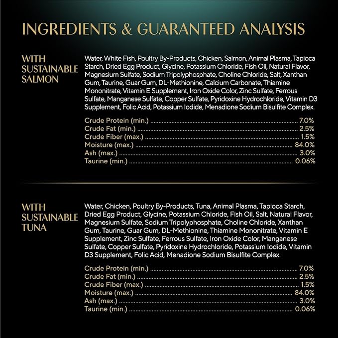 Sheba Perfect Portions Wet Cat Food Cuts in Gravy, with Sustainable Salmon, and with Sustainable Tuna, 2.6 oz. Twin-Pack Trays (12 Count, 24 Servings)