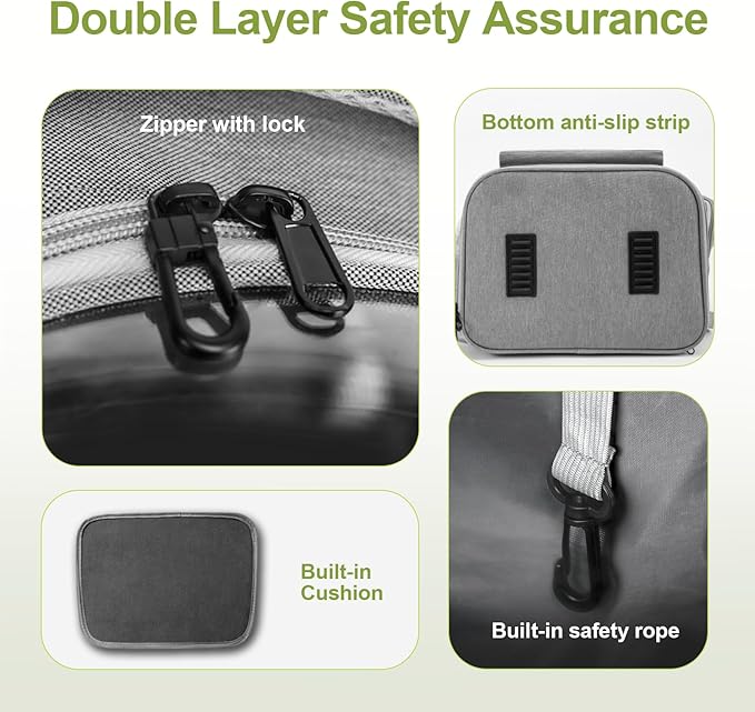 Expandable Cat Backpack,Cat Bubble Backpack Carrier for Carrying Cats, Pets and Small Dogs,Airline-Approved,Designed for Travel, Hiking, Walking,Car （Grey