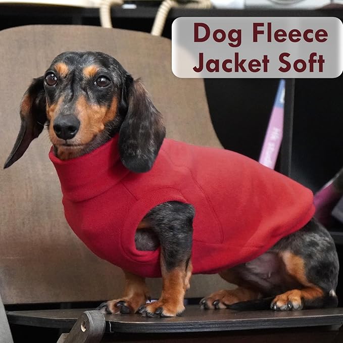 2 Pack Dog Sweaters Winter Fleece Sweatshirt Stretchy Vest Pullover for Dogs Clothes Warm Pet Pajamas Christmas for Meidum and Large Dogs