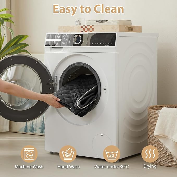 WNPETHOME Orthopedic Big Dog Beds Large Sized Dog, Waterproof Extra Large Dogs Bed with Removable Washable Cover, Multi-Needle Quilting Dogs Crate Bed