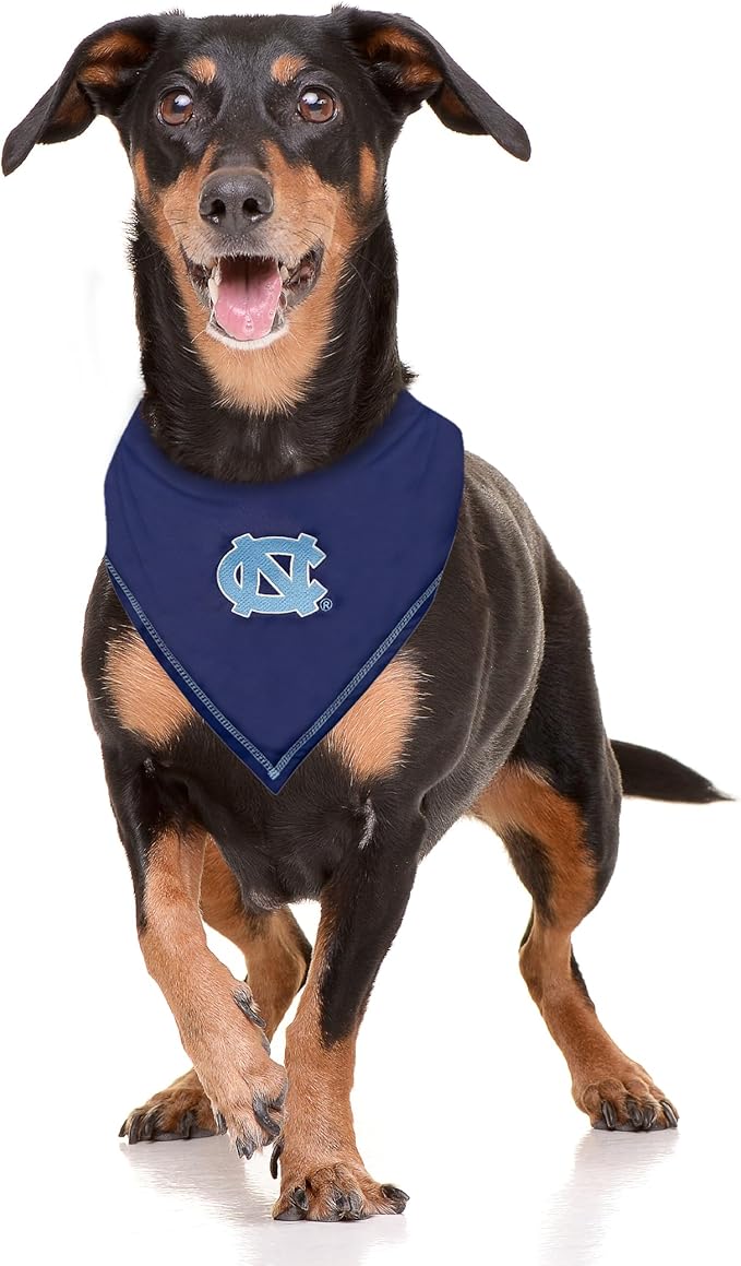 Pets First NCAA North Carolina Tar Heels TIE Bandana, Size Small/Medium. Dog Bandana Scarf Bib for Pet Cat Dog. The Ultimate Game-Day, Party Bandana