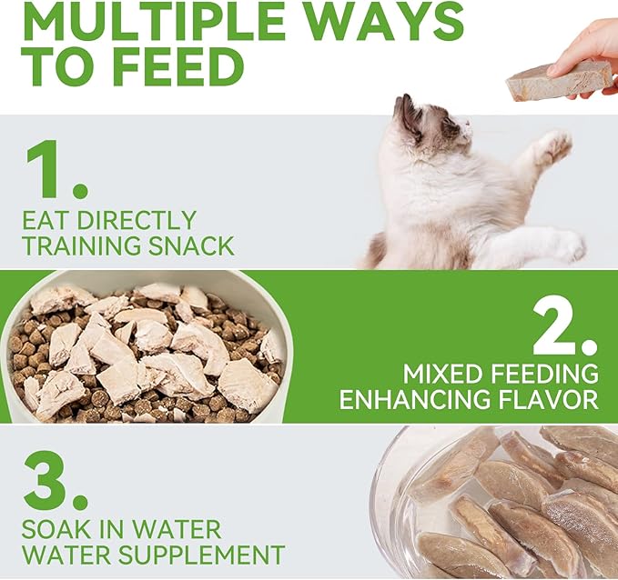 OPET Freeze Dried Duck Cat Treats, Single Ingredient Grain Free High Protein Pet Food for Cats and Dogs, Healthy Training Snacks，Freeze Dried Duck Breast Sliced Fillets (Duck Breast, 1.48 Ounce)