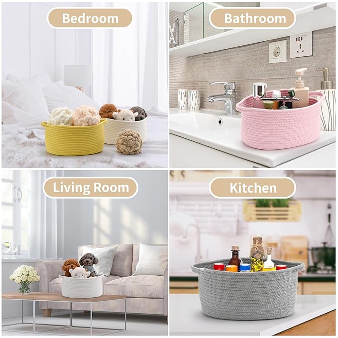 Cute Burgundy Woven Gift Basket – Empty Baskets for Christmas Thanksgiving, Valentine's Day Birthday Raffle, Decorative Storage Organizer Box for Toys Gifts Seasonal Decor (13"D x 8"W x 6"H)