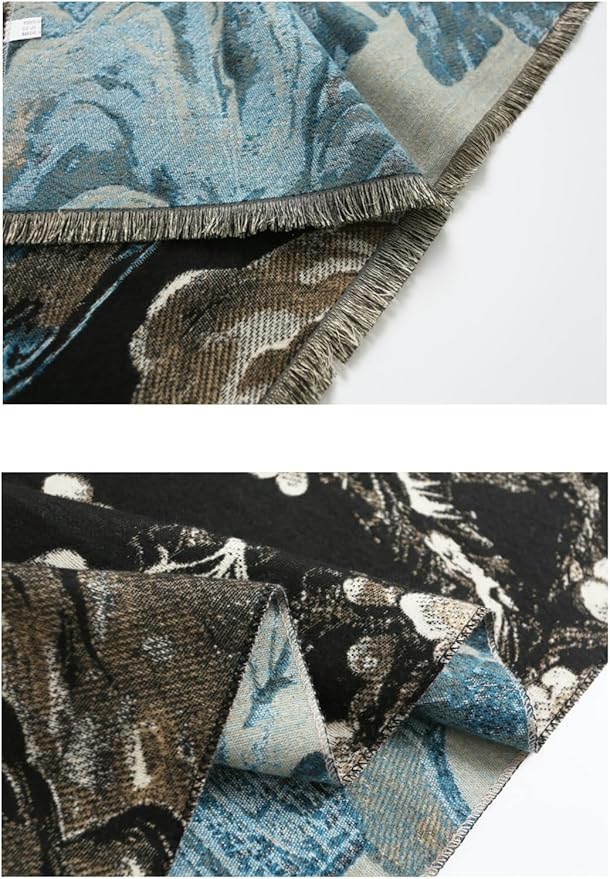 Jeelow Womens Pashmina Shawl Wrap Scarf - Elegant Dressy Evening Poncho Cape for Formal and Wedding Outfits