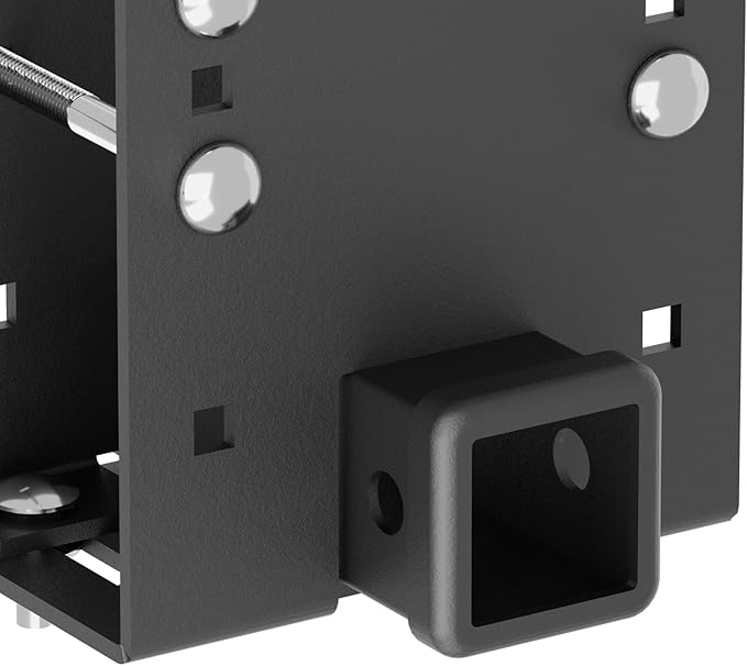 RV Bumper Hitch Receiver, 2" Tow Hitch Trailer, 3500 LBS Capacity Fits 2 inch to 4 inch Rear Beams, Towing Adapter Openning for Camper Cargo Carrier Bike Racks RV Tire Carrier Ball Mounts