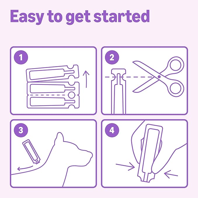 Amazon Basics Flea and Tick Topical Treatment for Large Dogs (45-88 pounds), Unscented, 3 Count, Packaging May Vary