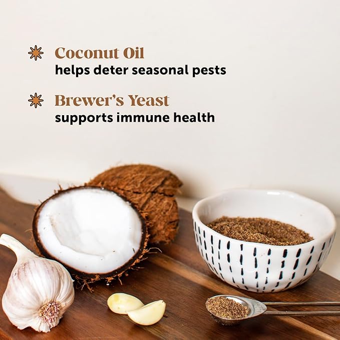 Flea and Tick Prevention for Dogs Supplement - Natural Flea and Tick Chews for Dogs, Oral Pills with No Harsh Chemicals, Natural Way to Enjoy The Outdoors - Bacon (90 Count)