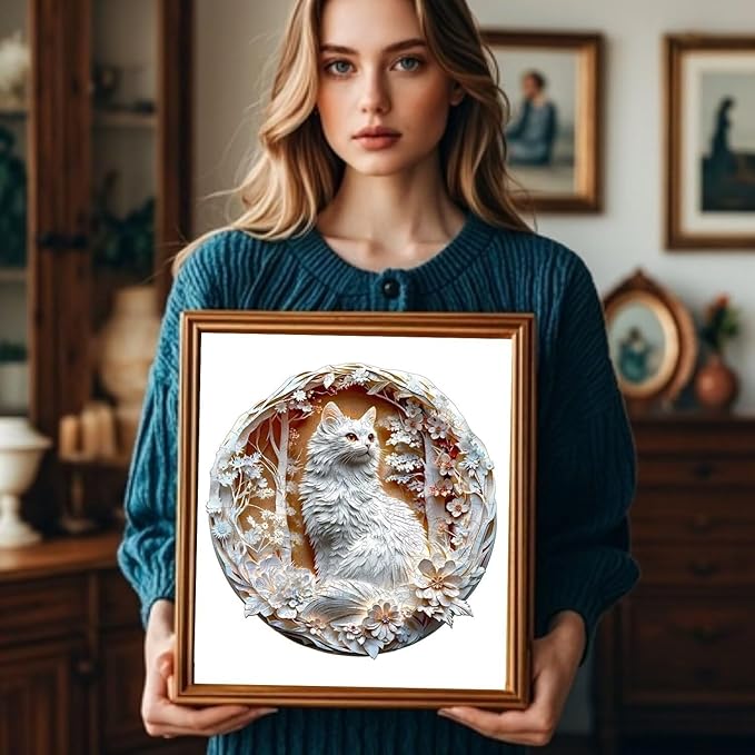 Wooden Puzzles Adults, 3D Cats Wooden Puzzles 200 Pieces, Unique Animal Shaped Wood Challenging Jigsaw Puzzles Gifts for Adults, 11.4x11.4in