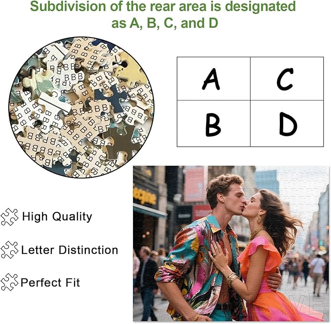 Custom Photo Puzzle, Personalized Jigsaw Puzzle 520 Pieces, Custom Puzzle Gift for Family, Pet, Wedding, Birthday, Christmas (520-horizontal)