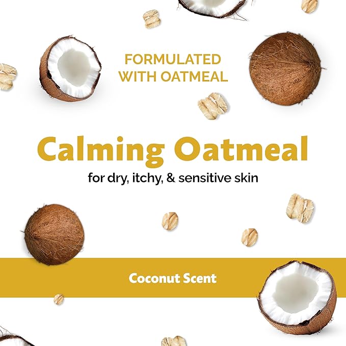 2-in-1 Oatmeal Shampoo for Dogs - 1 Gallon - Professional Conditioning Dog Grooming Shampoo, 1 Gallon Sensitive Hypoallergenic Dogs Shampoos, Oatmeal Gentle Puppy Shampoos Bulk Concentrate