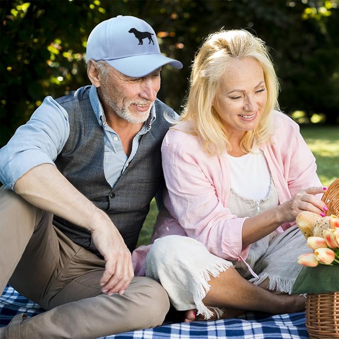 Speedy Pros Baseball Caps for Men & Women Embroidered Black Labrador Retriever Lab Embroidery Acrylic