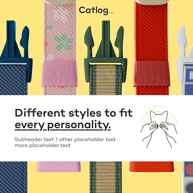 Health Tracker for Cats - Smart Cat Collar with Safety Breakaway Buckle for Indoor Cats, Wellness Alerts, Real-time Monitoring (Kimono (Sakura),L)