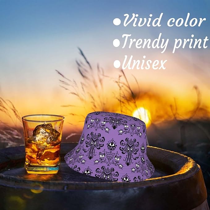 Psychedelic Bucket Hat Fisherman Cap for Women Men, Trippy Art Casual Travel Beach Sun Hats for Summer