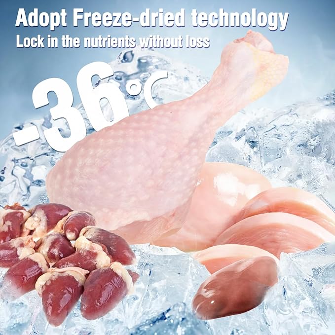 Freezed Dried Cat Chew Sticks, Cat Dental Treats for Freshens Breath and Controls Tartar, Feline Teething Sticks