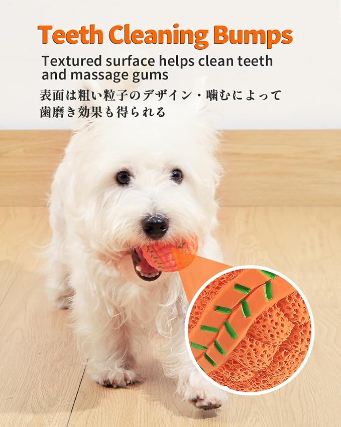 SCHITEC Squeaky Dog Balls, [4 Pack] Interactive Latex Rubber Squeak Dog Toys, 2.4'' Soft Bouncy Fetch Play Ball Toy for Small Dogs Puppies