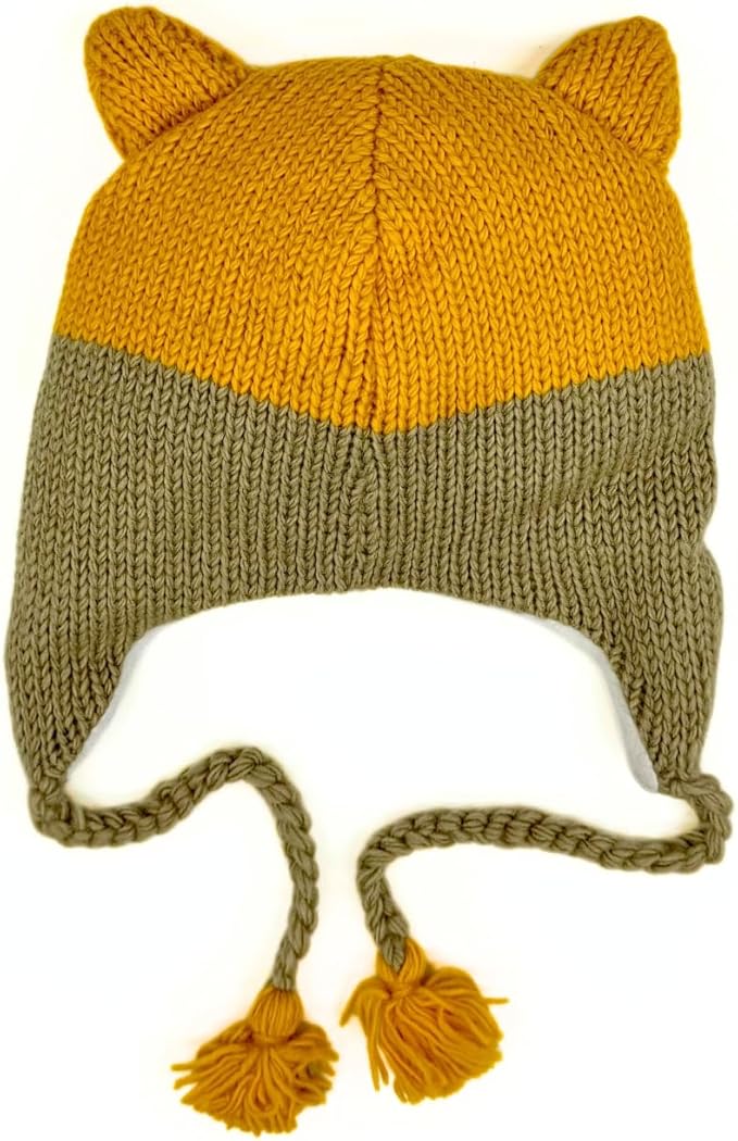 Humble Hilo Hand-Knitted Wool Animal Beanie - Easy Halloween Costume Hat for Anyone, Cute Winter Beanie Hats