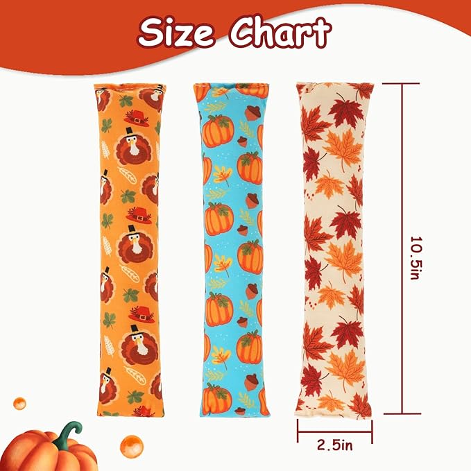 KOOLTAIL Cat Catnip Toys for Thanksgiving, 3 Pack Durable Soft Kicker Toy Filled with Natural Catnip, Interactive Bite Resistant Chew Teeth Cleaning Gift for Indoor Cats Kitten