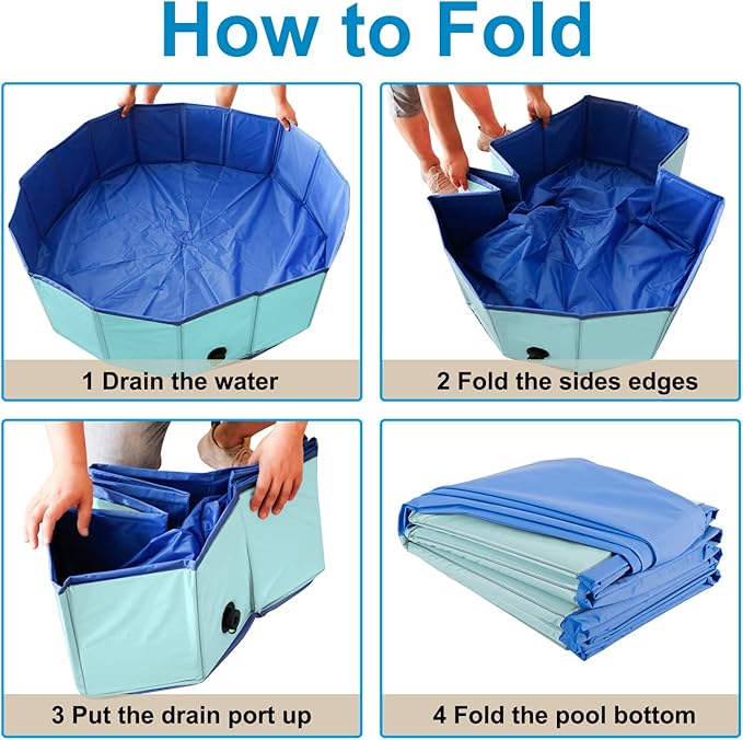 Artilife Whelping Box for Dogs Welp Box Whelping Pool,Puppy Whelping Pen for Puppies,Birthing for Dogs (63inch Dia.x12inch H(160x30cm), Blue)