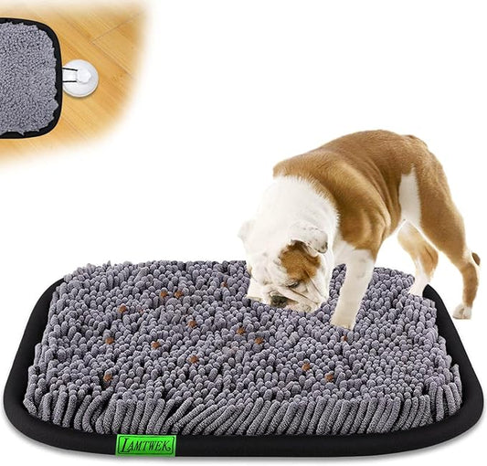 Snuffle Mat for Dogs, 17" x 21" Dog Snuffle Mat Interactive Feed Game for Boredom, Encourages Natural Foraging Skills and Stress Relief, Easy to Fill Machine Washable