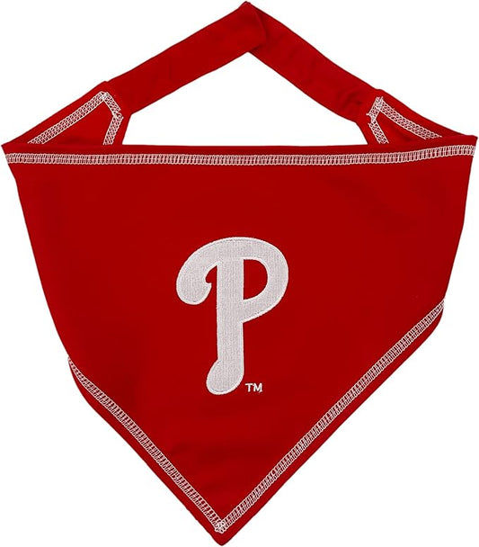 Pets First MLB Philadelphia Phillies TIE Bandana, Large/X-Large. Dog Bandana Scarf Bib for Pet Cat Dog. The Ultimate Game-Day, Party Bandanna, Birthday Event