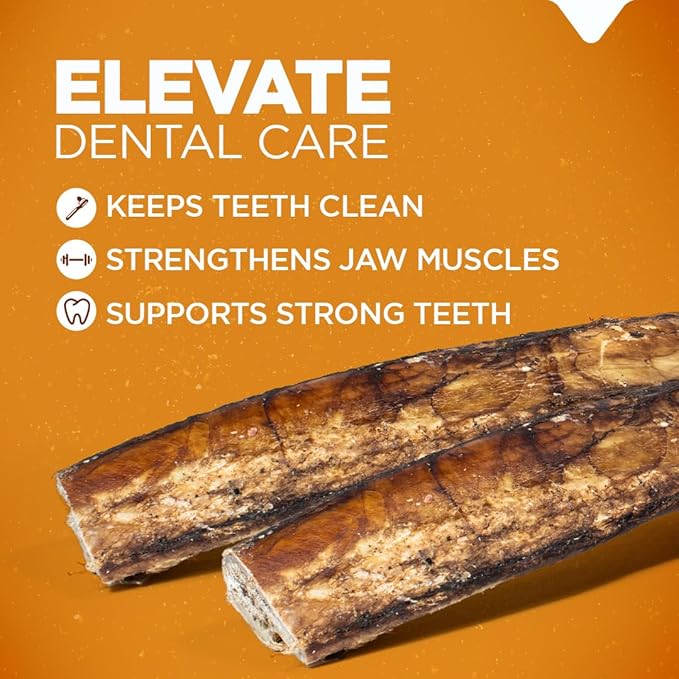 Natural Farm Rib Bones for Dogs (9-10 Inch, 8 Pack) - Beef Ribs, Farm-Raised Cattle - Slow-Roasted Flavor Treats, Promotes Dental Health, Great for Medium and Large Dogs