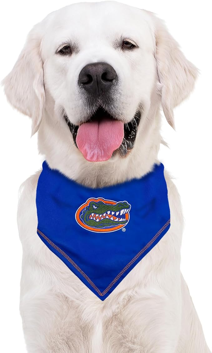 Pets First NCAA Florida Gators Tie Bandana, Small/Medium. Dog Bandana Scarf Bib for Pet Cat Dog. The Ultimate Game-Day, Party Bandana (FL-3550-S-M)