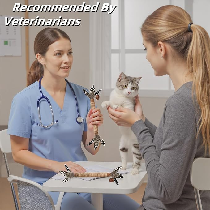 Cat Toys, 7 Pack Silvervine Cat Feather Toy Kitten Chew Stick Catnip Treat for Cleaning Teeth Indoor Kitty Teaser Wand Molar Snack for Interactive Pet Rabbit Bunny Hamster