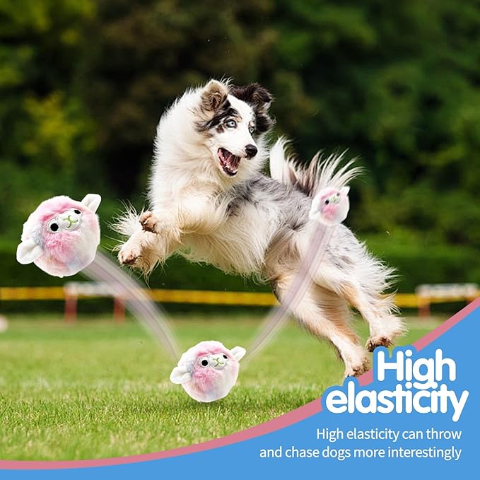 Dog Plush Toy for Small, Medium Breeds with Squeaker 4 Inches Cute Pet Supplies Fun Squeaky Interactive Dog Chew Fetch Toys