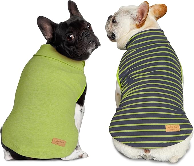 KYEESE 2Pack Dog Sweater Stretchy Dogs Clothes Dog Sweaters for Small Dogs Male Soft Dachshund Clothes Warm Pet Coats Turtleneck Small Pet Sweaters Pullover Pets Sweatshirt