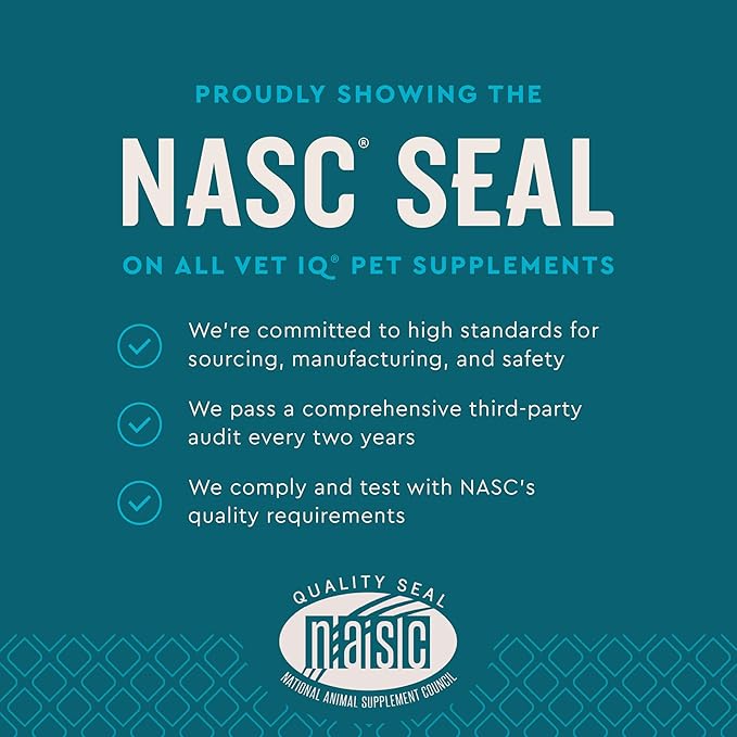 VetIQ Advanced Hip & Joint Chews For Dogs, 60 Count, Chicken Flavored Supplements Made with Glucosamine, Omega 3’s, Chondroitin, MSM & Green Lipped Mussel, Increases Mobility & Maintains Muscles